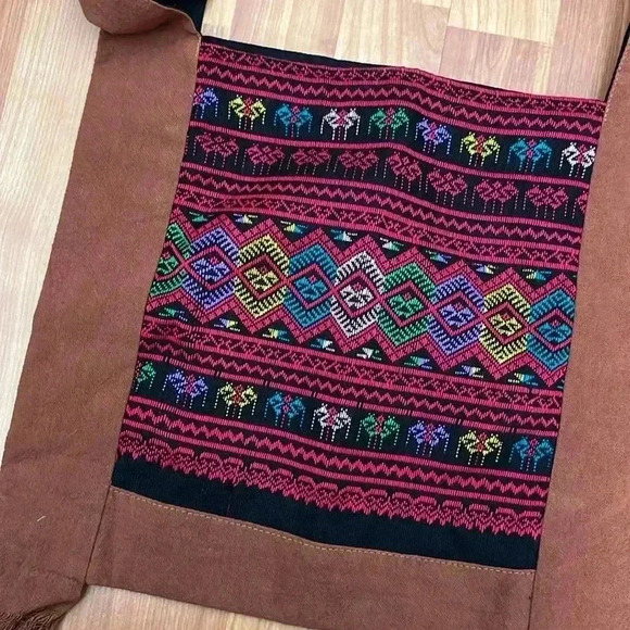 Akha Shoulder Bag Boho Hill Tribe Textile Hippie Style - Picture 2 of 4